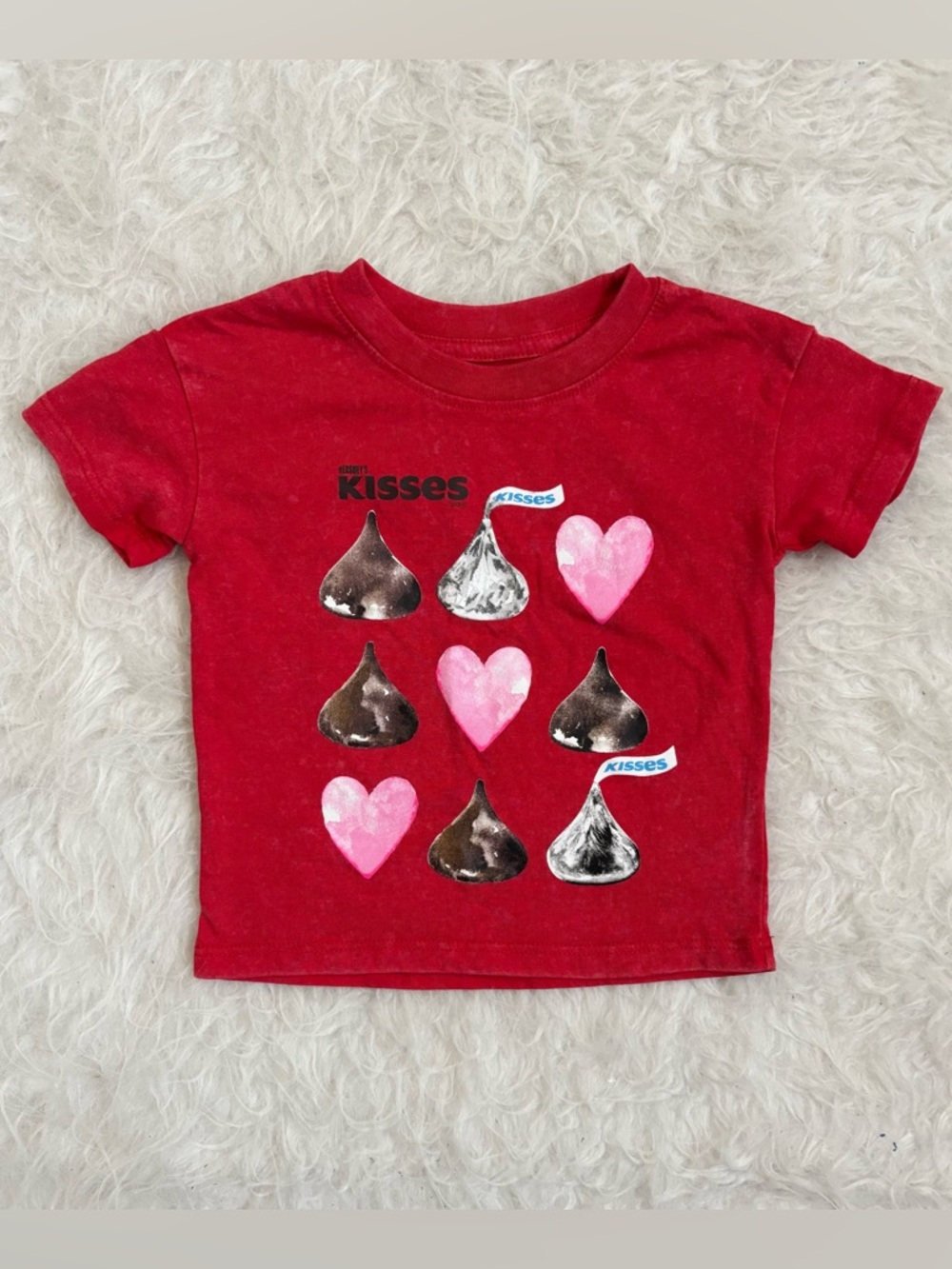 Hershey’s Red 'Kisses' Graphic Short Sleeve Tee for Toddler